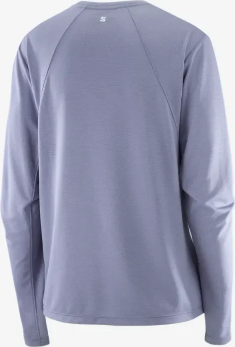 Salomon Shakeout Core Laufshirt langarm blue granite (Damen)