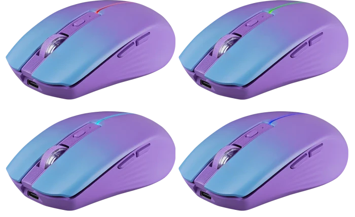 Defender Mystery MM-301 Wireless Optical Mouse violett, USB/Bluetooth