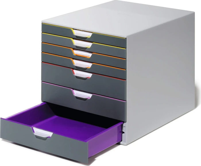 Durable Varicolor 7 Schubladenbox, 7 Schubladen, grau