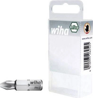 Wiha 7011 Z Kreuzschlitz Bit 1/4", PH1x25mm, 10 Stück