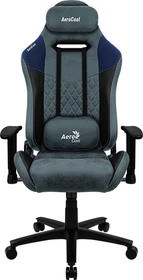 AeroCool Duke AeroSuede Gamingstuhl, blau/schwarz