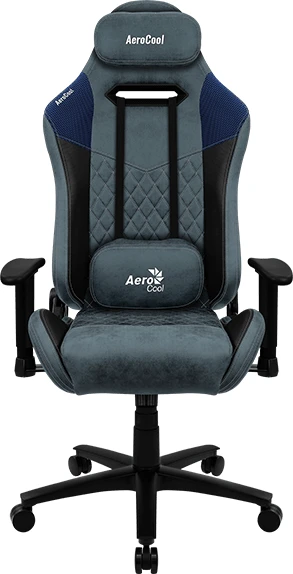 AeroCool Duke AeroSuede Gamingstuhl, blau/schwarz