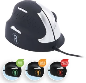 R-Go HE Break Mouse Vertikale Maus mittel, Linkshänder, USB