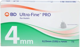 embecta BD Ultra-Fine PRO Einmalkanüle 0.23mm (32G) x 4mm,    14 Stück