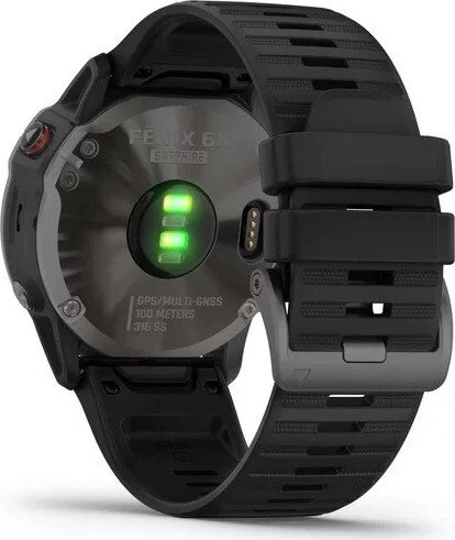 Garmin Fenix 6X Sapphire carbon grey dlc/black