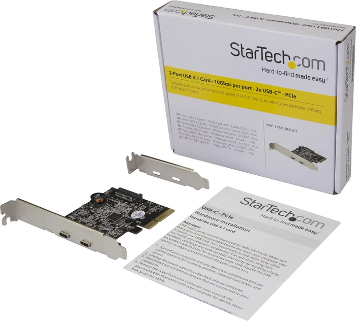 StarTech USB-Controller, 2x USB-C 3.1, PCIe 3.0 x4