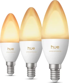 Philips Hue White Ambiance 500 LED-Bulb E14 3.7W, 3 Stück