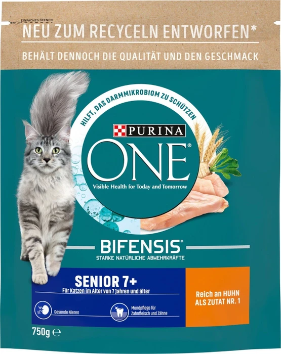 Purina One ONE Senior Huhn & Vollkorn, 750g