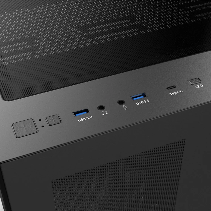 Raijintek Paean C7 TG4 Black, schwarz, Glasfenster