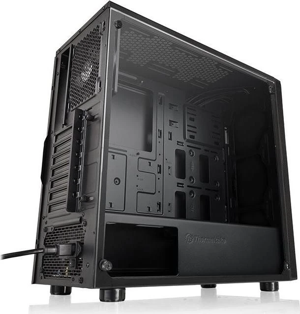 Thermaltake Versa J25 TG, schwarz, Glasfenster