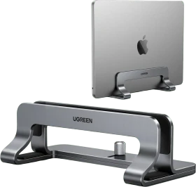 Ugreen Vertikaler Laptopständer, grau, verstellbar