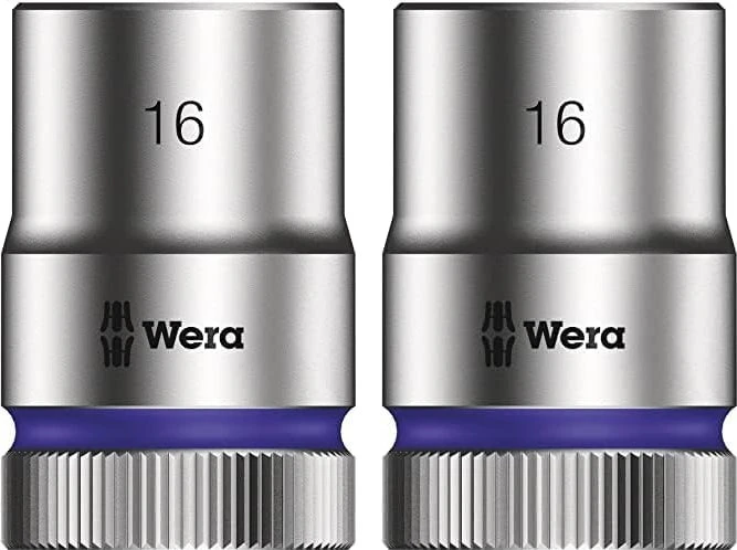 Wera 8790 HMC Zyklop Außensechskant Steckschlüssel 1/2", 16x37mm