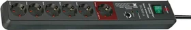 Brennenstuhl Secure-Tec 19500A, 6-fach, Master-Slave-Funktion, 3m