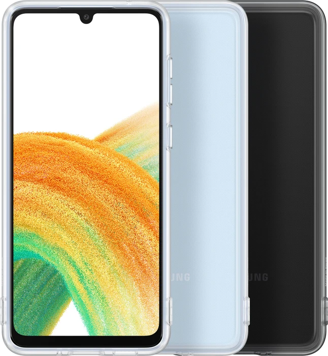 Samsung Soft Clear Cover für Galaxy A33 5G schwarz