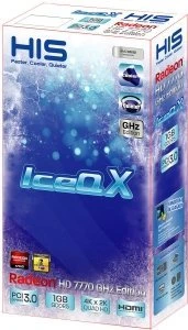 HIS Radeon HD 7770 GHz Edition IceQ X, 1GB GDDR5, DVI, HDMI, 2x mDP