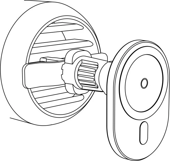 Hama kabelloses Auto-Handy-Ladegerät MagCharge Car FC15 schwarz
