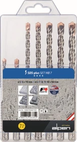 Alpen F4 forte MB7 SDS-plus Hammerbohrer-Sortiment, 7-tlg.