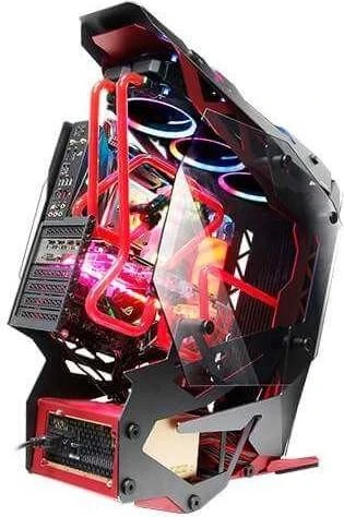 Antec Torque, anthrazit/rot, Glasfenster