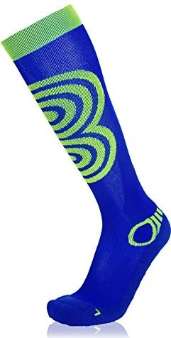 Eightsox Ski Compression Skisocken royal/neongrün