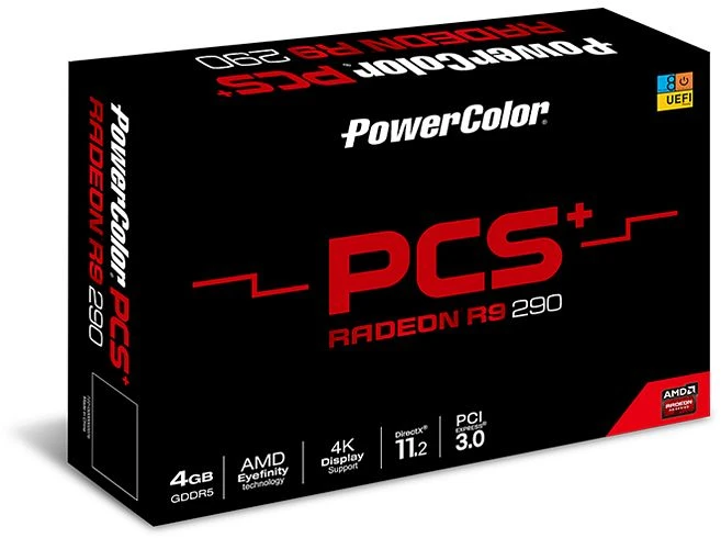 PowerColor Radeon R9 290 PCS+, 4GB GDDR5, 2x DVI, HDMI, DP