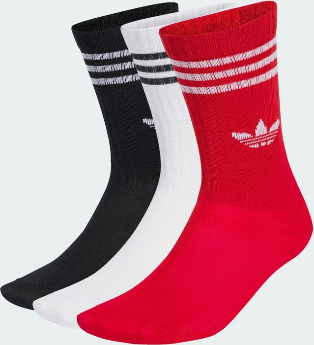 adidas Crew Socken better scarlet/black/white, 3 Paare (Junior)