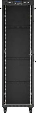 Lanberg 19" Rackschrank 42HE, LCD, freistehend, Flat Pack, V2, Glastür, IP20, RAL 9004, 1200mm tief