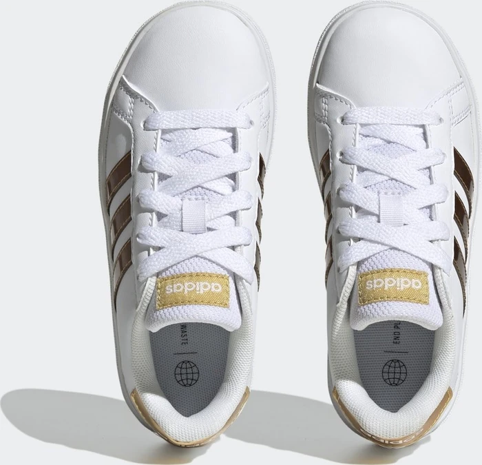 adidas Grand Court Sustainable Lace cloud white/matte gold (Junior)