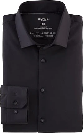 OLYMP No. Six 24/Seven Modern Kent Hemd langarm schwarz (Herren)
