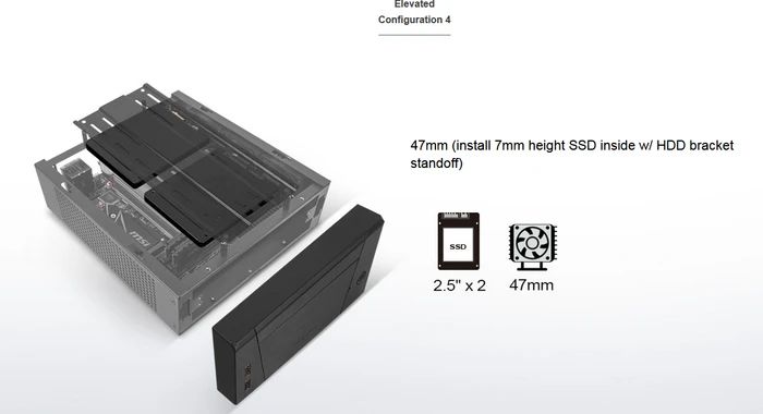 SilverStone Milo ML10, schwarz, Mini-ITX
