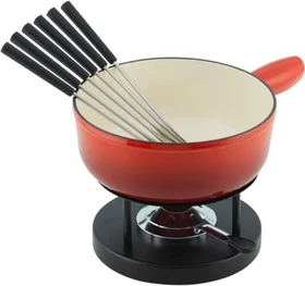 Kuhn Rikon Käsefondue Induktion Fondue rot