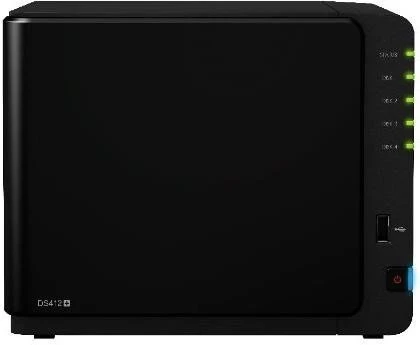 Synology DiskStation DS412+, 1GB RAM, 2x RJ-45 1000Base-T, 2x USB-A 3.0