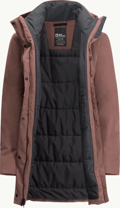 Jack Wolfskin Salier Funktionsmantel wild ginger (Damen)