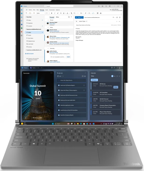 Lenovo ThinkBook Plus G6 Rollable, Luna Grey, Core Ultra 7 258V, 32GB RAM, 1TB SSD, DE