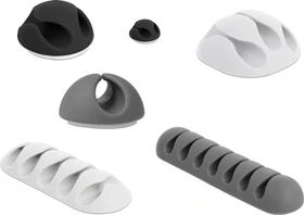 DeLOCK Kabelhalter Kombi Set, 6 Stück