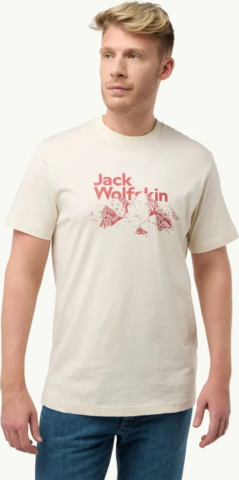 Jack Wolfskin Bergblick T-Shirt kurzarm panna cotta (Herren)