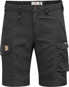 Fjällräven Nikka Curved Hose kurz schwarz (Damen)