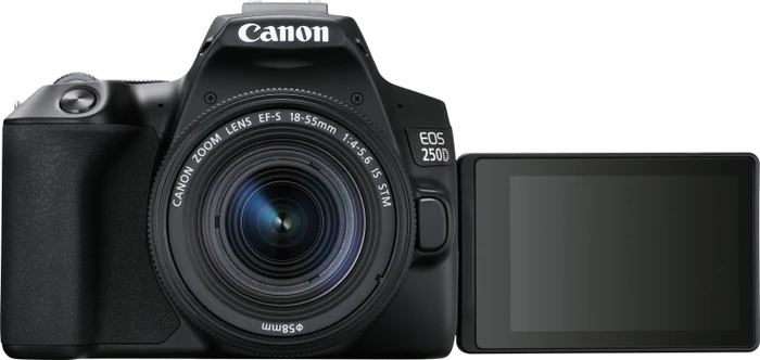 Canon EOS 250D schwarz mit Objektiv EF-S 18-55mm 4.0-5.6