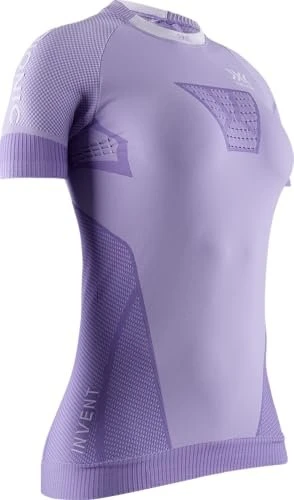 X-Bionic Invent 4.0 Laufshirt kurzarm bright lavender/white (Damen)