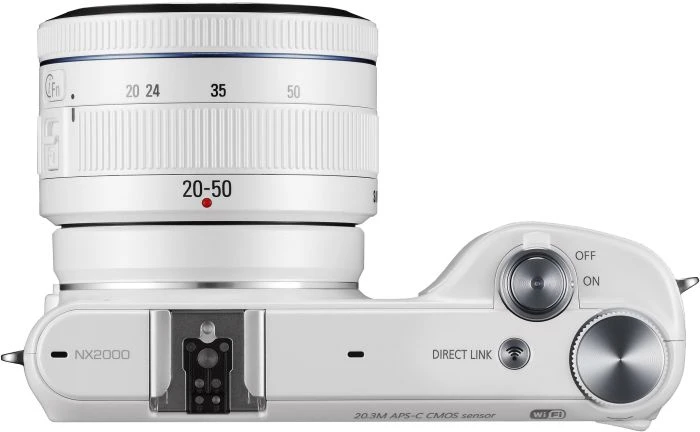 Samsung NX2000 weiß mit Objektiv NX 20-50mm 3.5-5.6 i-Function ED II