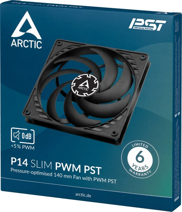 ARCTIC P14 Slim PWM PST, 140mm