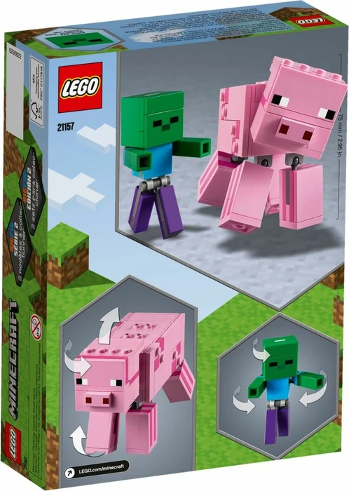 LEGO Minecraft - BigFig Schwein mit Zombiebaby