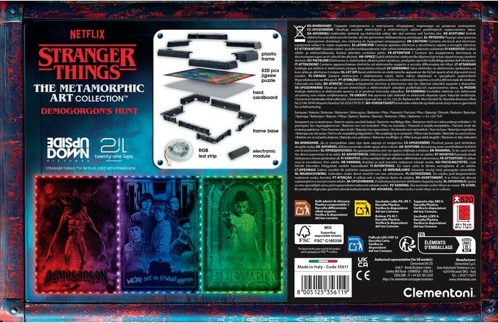 Clementoni Metamorphic Art Collection Stranger Things Demogorgon's Hunt