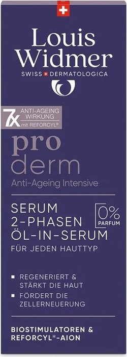 Louis Widmer proderm Serum 2-Phasen Öl-in-Serum ohne Parfum, 35ml