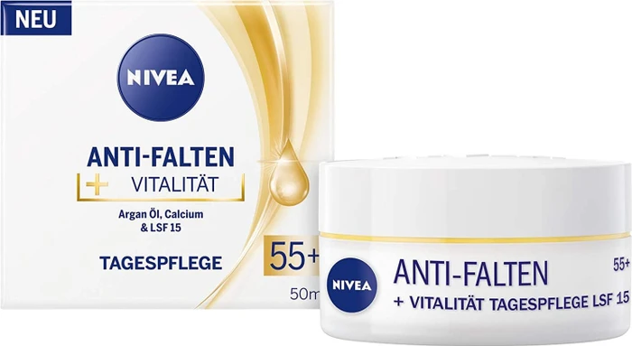 Nivea Anti-Falten & Vitalität 55+ Tagescreme LSF15, 50ml