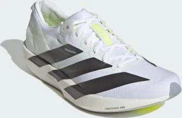 adidas Adizero Adios 9 cloud white/iron metallic/solar yellow (Herren)