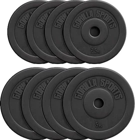 Gorilla Sports Hantelscheiben Kunststoff Set 30kg