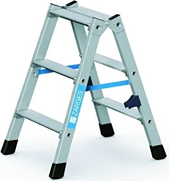 Zarges Z300 Alu gebördelt 2-tlg. Stehleiter, 2x 3 Stufen