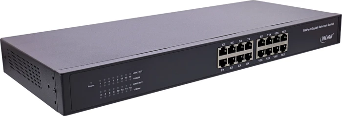 InLine Rackmount Gigabit Switch, 16x RJ-45