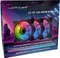 LC-Power Case Fan 120mm ARGB Reverse, schwarz, LED-Steuerung, Fernbedienung, 120mm, 3er-Pack Vorschaubild