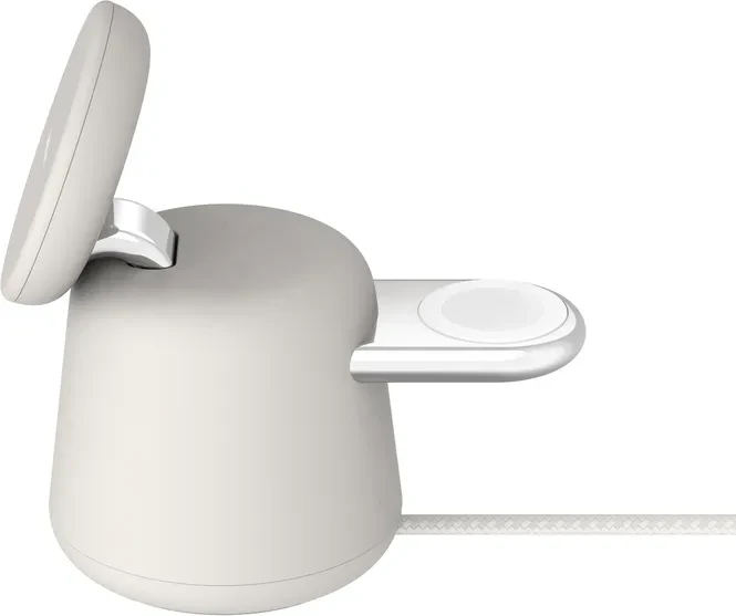 Belkin BoostCharge Pro Kabellose 2-in-1-Ladestation mit MagSafe (15W) Sand